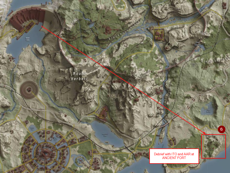 FOB Bandit exfil map